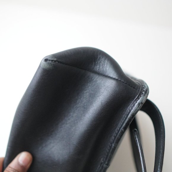 Vintage Small Coach Black Silver Lock Backpack - Picture 4 of 9